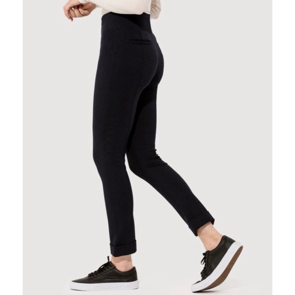 Kit and Ace Pull On Pants Stretchy Minimalist Black Size 2